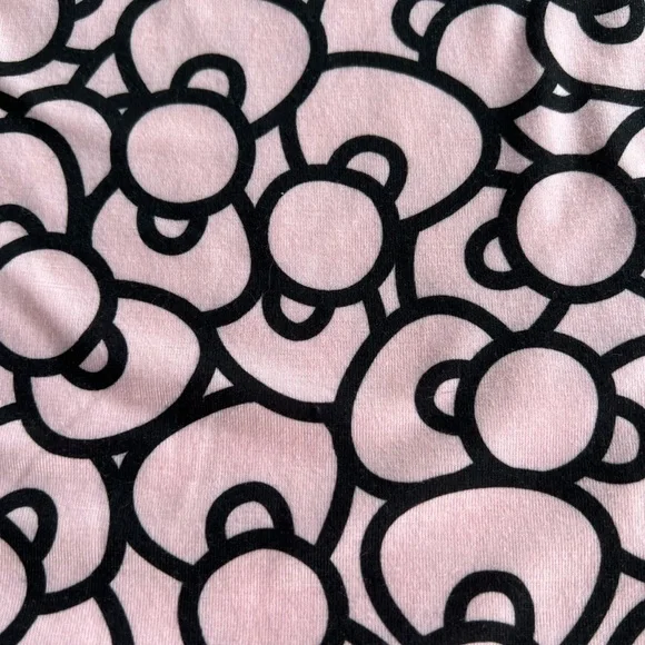 Hello Kitty Hair Bow print skirt short mini baby pink Sanrio elastic waist cat - Picture 4 of 8